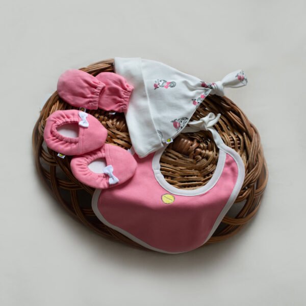 Girls Mermaid printed Newborn Baby Gift set pack of 4 - Image 2