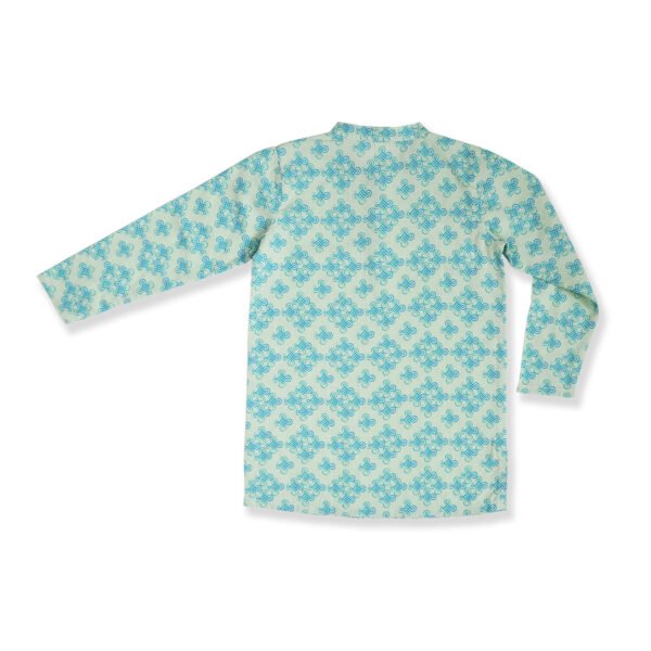 Boys Organic Cotton Printed Kurta & Gradient Dhoti - Image 4