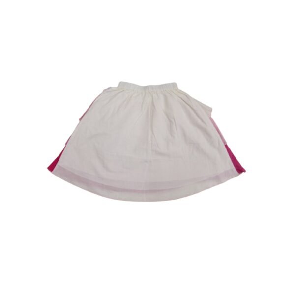 Girls Organic Cotton Frilled Skirt & Top with Dupatta - Image 6