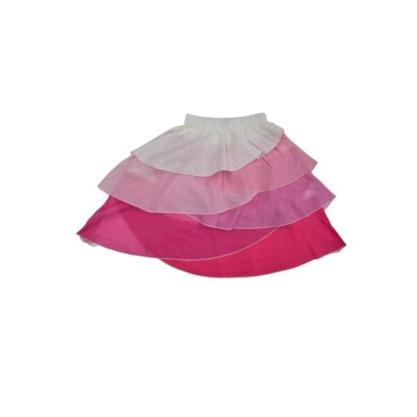 Girls Organic Cotton Frilled Skirt & Top with Dupatta - Image 4