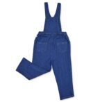 Unisex Kids Wear 100% Cotton Denim Snail Embroidered Dungree - Image 3