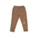100% Organic Cotton Carrot Embroidered Striped Pant