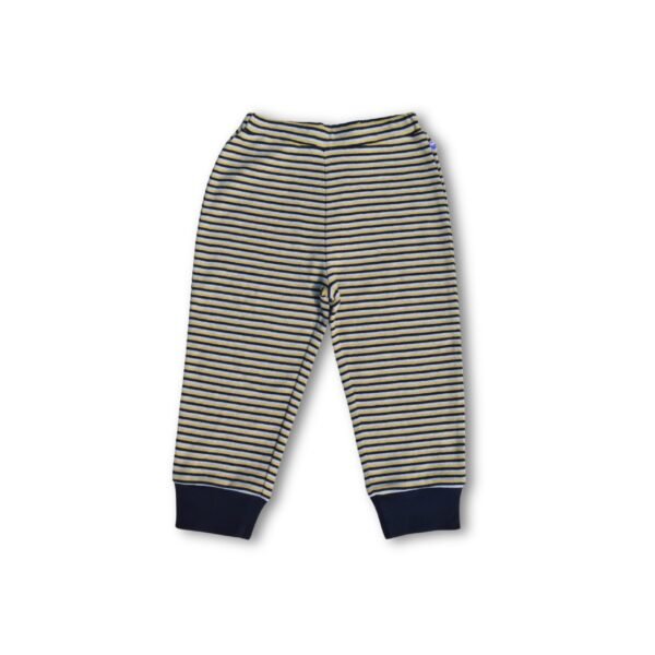 100% Organic Cotton Striped Pant - Yellow & Black - Image 1