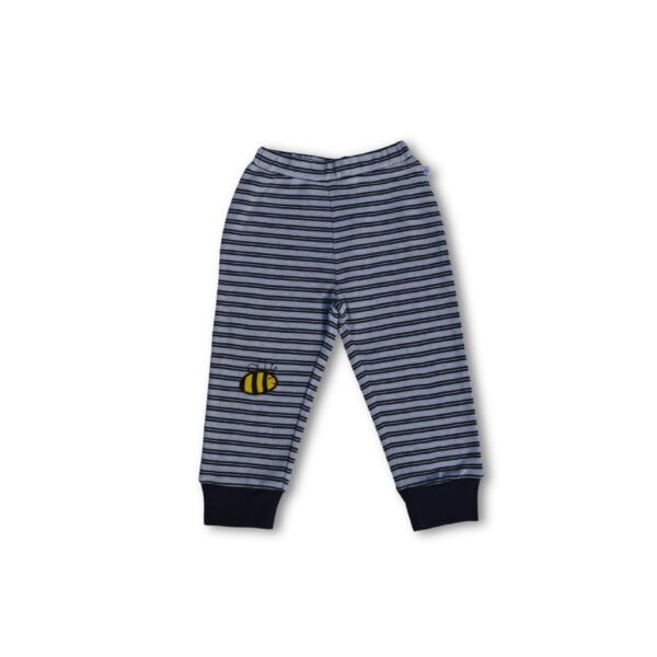 100% Organic Cotton Striped Tee With Coordinating Pant Set - Image 5