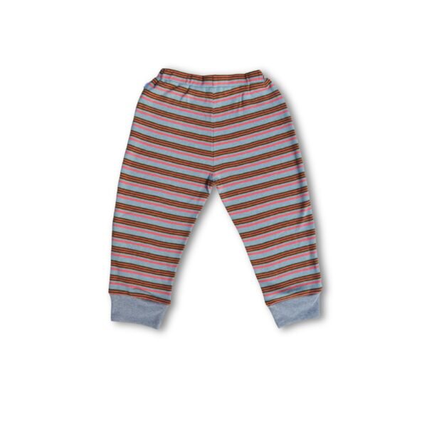 100% Organic Cotton Striped Tee With Coordinating Pant Set - Image 5