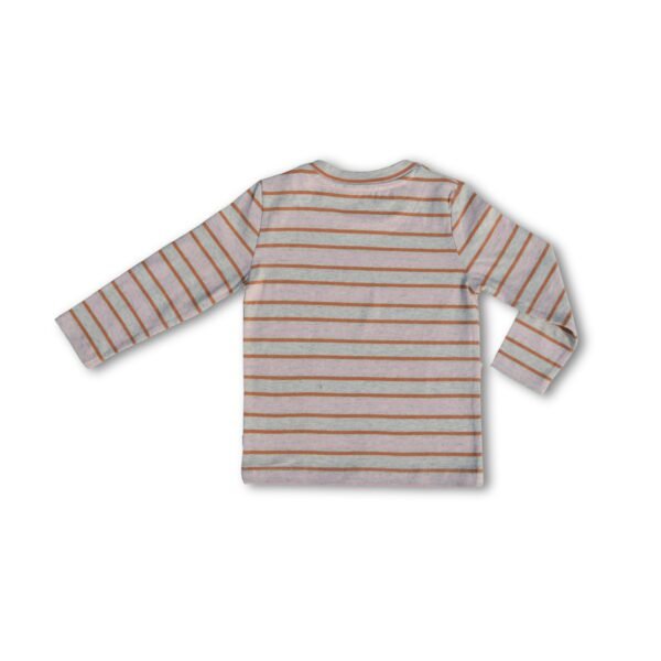 100% Organic Cotton Striped Tee With Coordinating Pant Set - Image 4