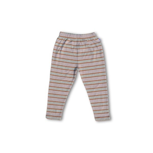 100% Organic Cotton Striped Tee With Coordinating Pant Set - Image 5