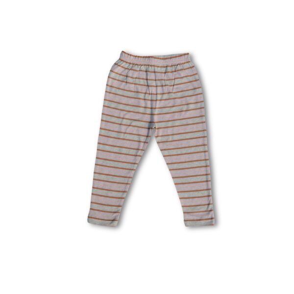 100% Organic Cotton Striped Tee With Coordinating Pant Set - Image 6