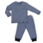 100% Organic Cotton Striped Tee With Coordinating Pant Set