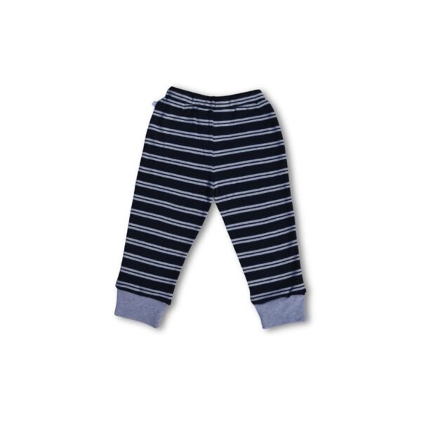 100% Organic Cotton Striped Tee With Coordinating Pant Set - Image 6