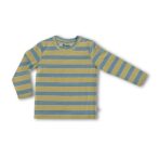100% Organic Cotton Full Sleeves Round Neck Striped Tee
