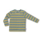 100% Organic Cotton Full Sleeves Round Neck Striped Tee