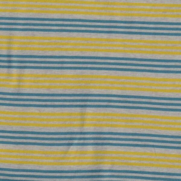 100% Organic Cotton Full Sleeves Round Neck Striped Tee - Image 4