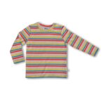 100% Organic Cotton Full Sleeves Round Neck Striped Tee