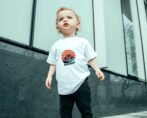 Pranava Unisex Organic Cotton Round Neck Sunset Beach Illustration Summer Tshirt -