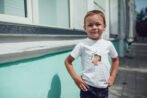 Pranava Unisex Organic Cotton Round Neck White Cute Super Mom Printed T-Shirt