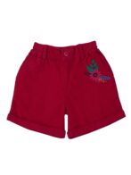 Girls Organic Cotton Corduroy Tango Red Shorts - Image 2