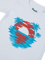 Boys Organic Cotton Single Jersey White Co-Ordinate - Image 6