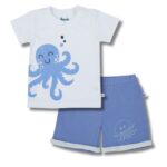 Boys Organic Cotton Single Jersey White Co-Ordinate