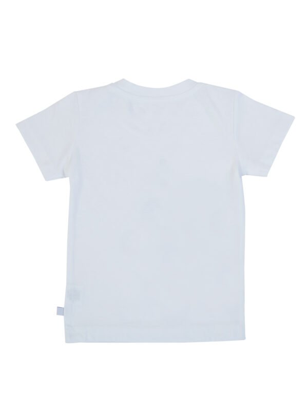 Boys Organic Cotton Single Jersey White Co-Ordinate - Image 4