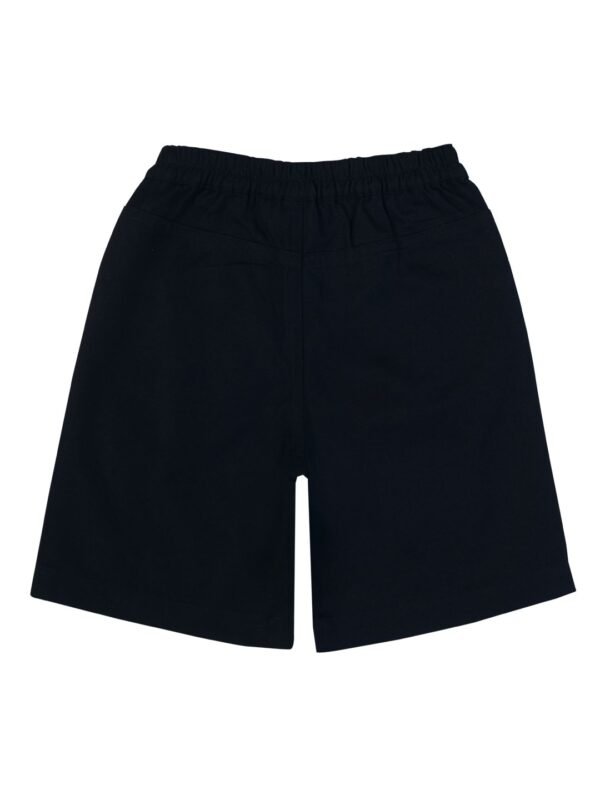 Boys Organic Cotton Twill Black Shorts - Image 2