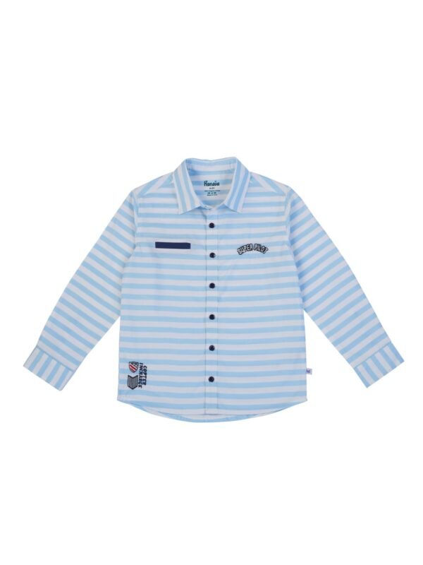 Boys Organic Cotton Poplin White Shirt - Image 2