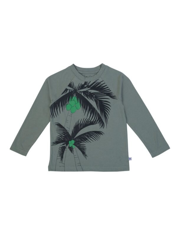 Boys Organic Cotton Single Jersey Lilypad Tshirt - Image 2