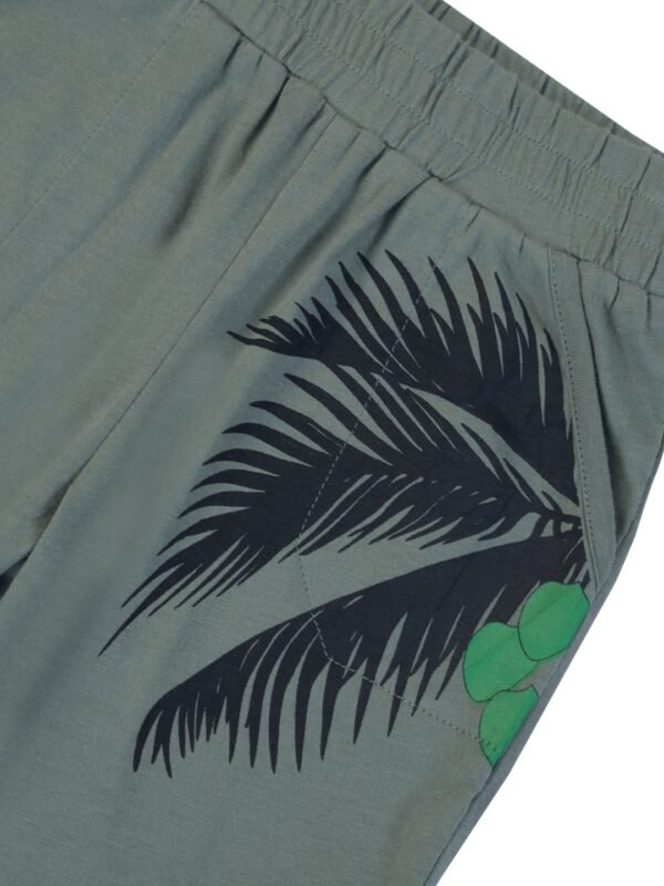 Boys Organic Cotton Single Jersey Lilypad Shorts - Image 4