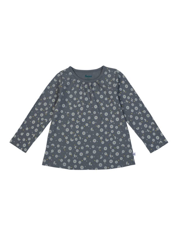 Girls Organic Cotton Single Jersey Grey DTM Co-Ordinate - Image 3