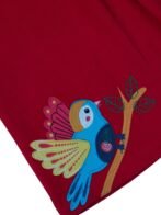 Girls Organic Cotton Corduroy Tango Red Dress - Image 4