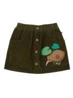 Girls Organic Cotton Corduroy Herb Skirt - Image 2