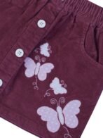Girls Organic Cotton Corduroy Rubarb Skirt - Image 4