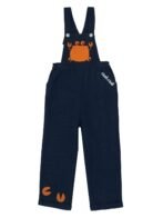 Unisex Organic Cotton Corduroy Indigo Dungaree - Image 2
