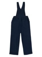 Unisex Organic Cotton Corduroy Indigo Dungaree - Image 3