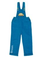 Unisex Organic Cotton Corduroy Tobermery Teal Dungaree - Image 2