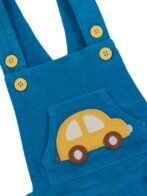 Unisex Organic Cotton Corduroy Tobermery Teal Dungaree - Image 4
