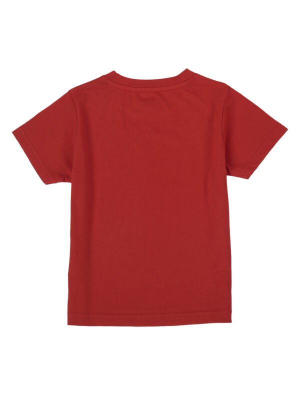 Pranava Boys Organic Cotton Single Jersey Half Sleeves Hug Me Crab Print T-Shirt- Red - Image 3