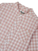 Pranava Boys Organic Cotton Poplin Full Sleeves Embroidered Gingham Check Shirt - Rose Pink - Image 5