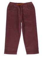 Pranava Unisex Organic Cotton Corduroy Full Length Solid Pant - Rhubarb Red - Image 4