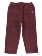 Pranava Unisex Organic Cotton Corduroy Full Length Solid Pant - Rhubarb Red - Image 5
