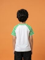 Boys Organic Cotton Single Jersey Short Sleeve Mashroom Print T-Shirt - White - Image 2